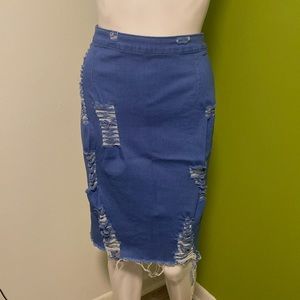 Knee length skirt size large